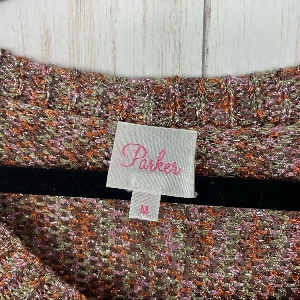 Parker sparkle lurex sweater medium